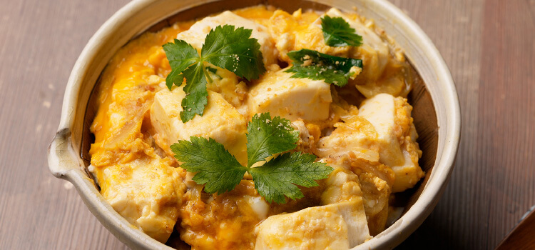 豆腐の卵とじ丼