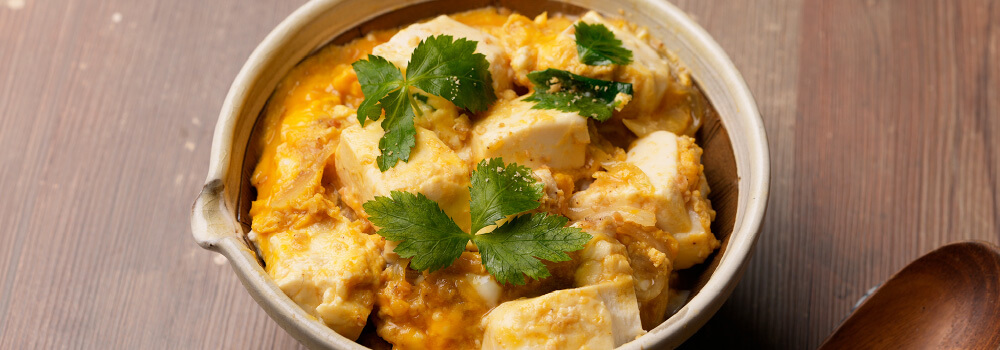 豆腐の卵とじ丼