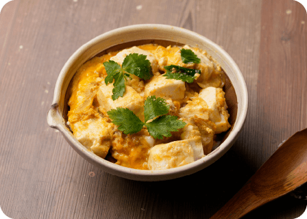 豆腐の卵とじ丼