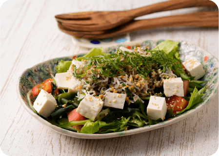 しらすと豆腐の和風サラダ
