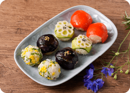 野菜のてまり寿司