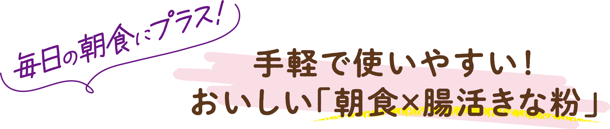 毎日の朝食にプラス! 手軽で使いやすい！おいしい「朝食×腸活きな粉」
