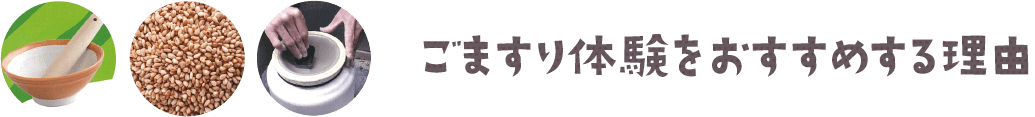 食育にごますり体験をおすすめする理由