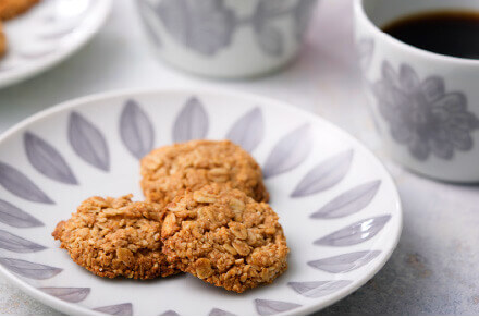 メープルシナモン香るきなこオートミールクッキー