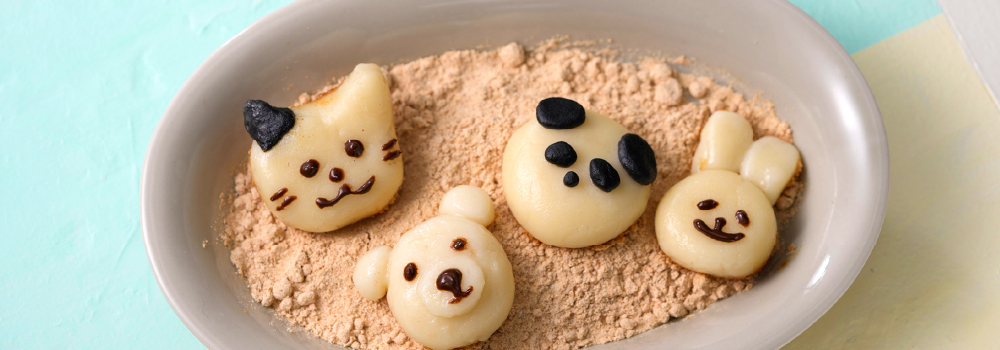 きなこデコ白玉