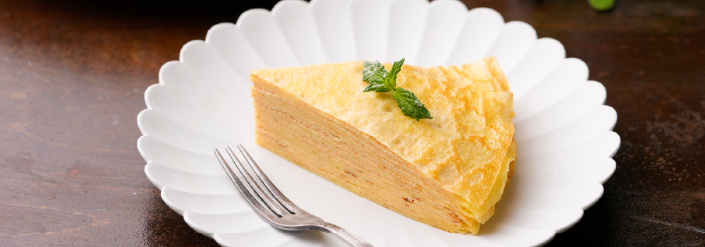 きなこクリームのミルクレープ