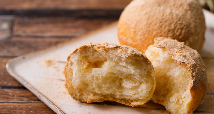 手作り丸パンできなこ揚げパン