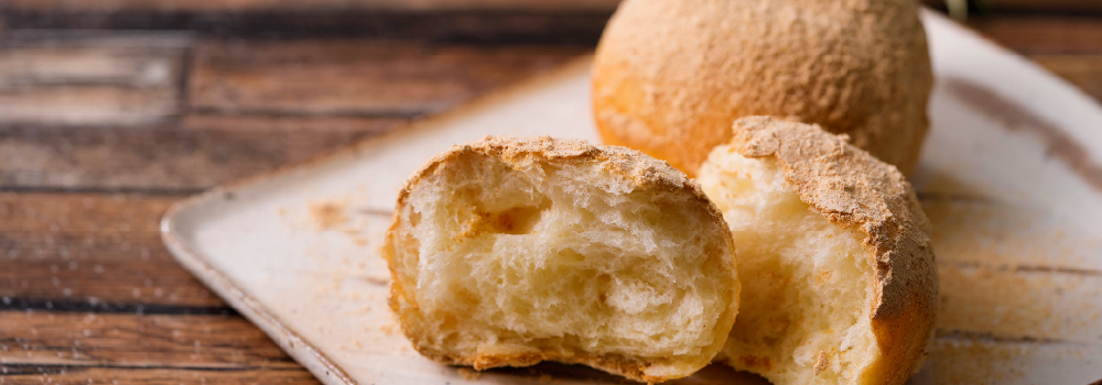 手作り丸パンできなこ揚げパン