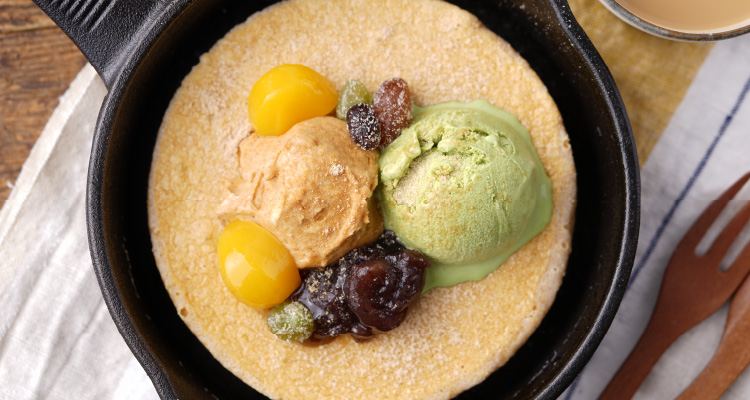 きなこの和風パンケーキ