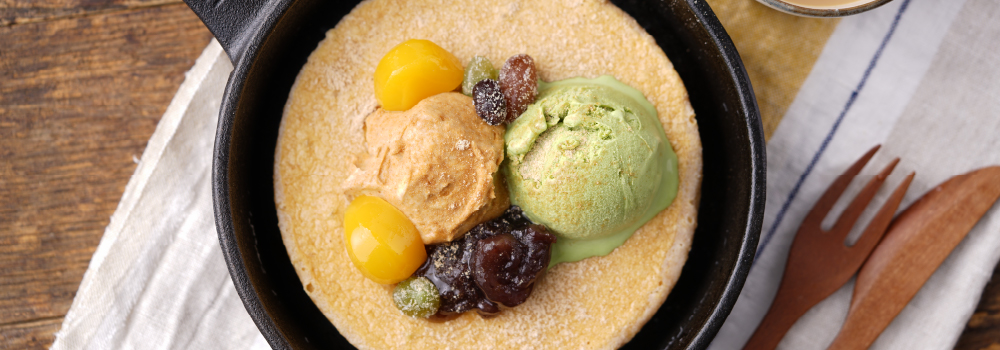 きなこの和風パンケーキ