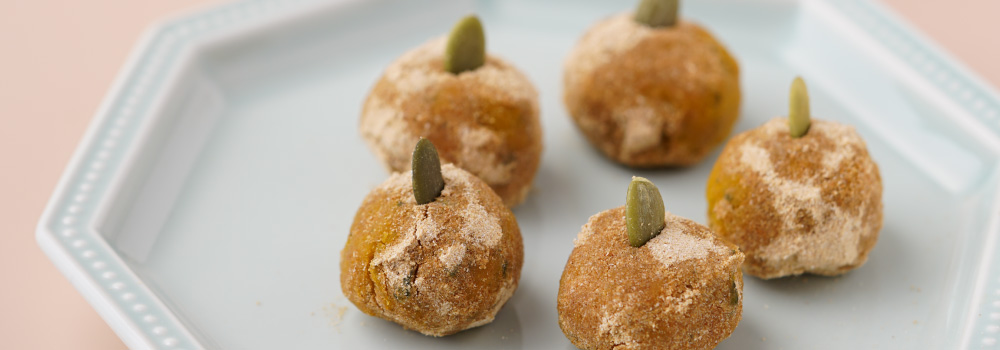 とろけるきなこのかぼちゃボール