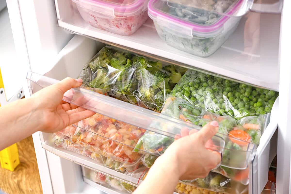 冷凍庫での食品保存