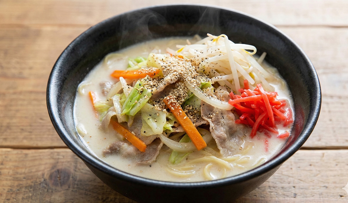 白ごま牛乳ラーメン